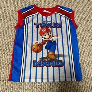 Super Mario Boys Sleeveless Shirt “Team Mario”